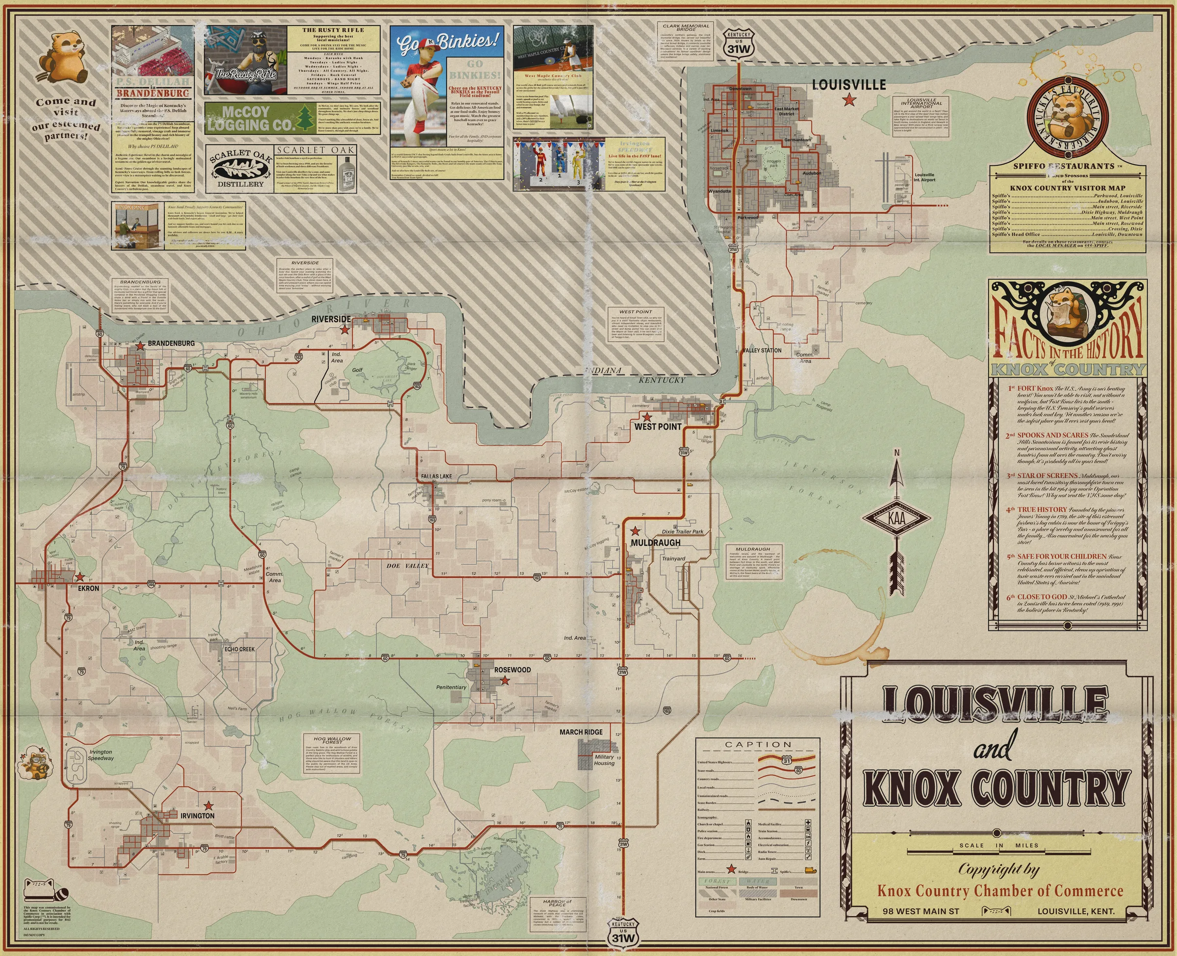 Map of Knox County